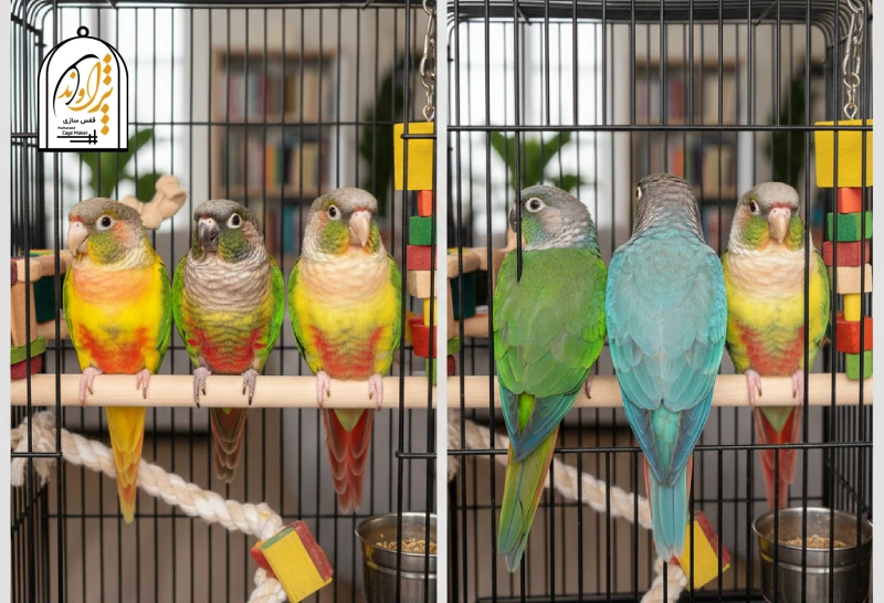 انواع رنگ پرنده گرینچیک