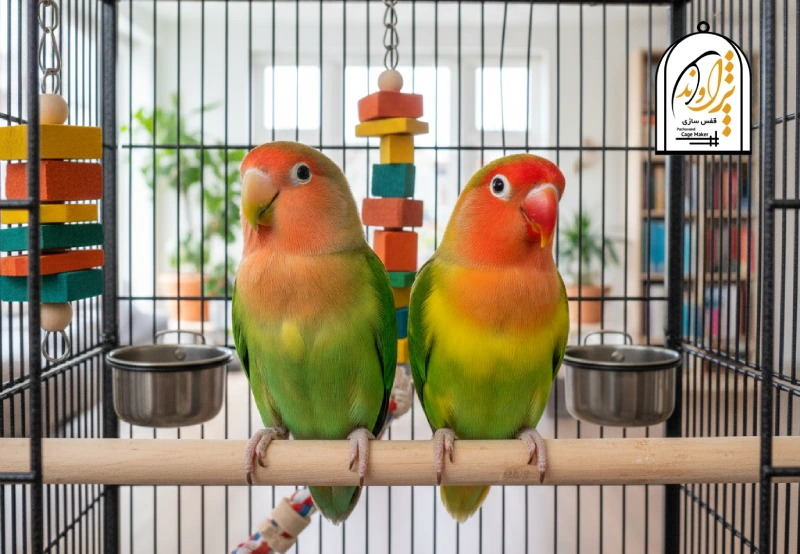 طوطی برزیلی صورت هلویی و فیشر