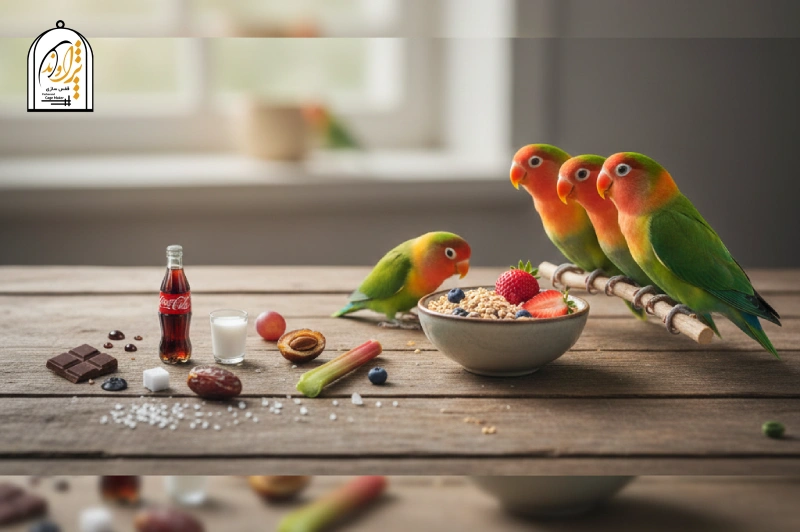 غذاهای ممنوعه برای طوطی برزیلی