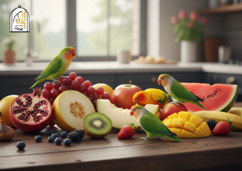 میوه برای طوطی