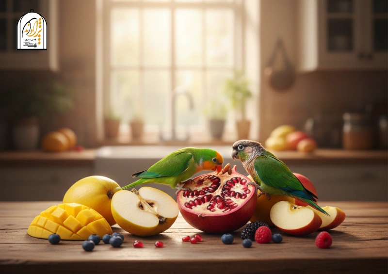 میوه برای طوطی گرینچیک